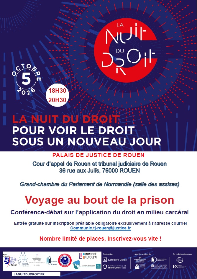Affiche de la nuit du droit 2026